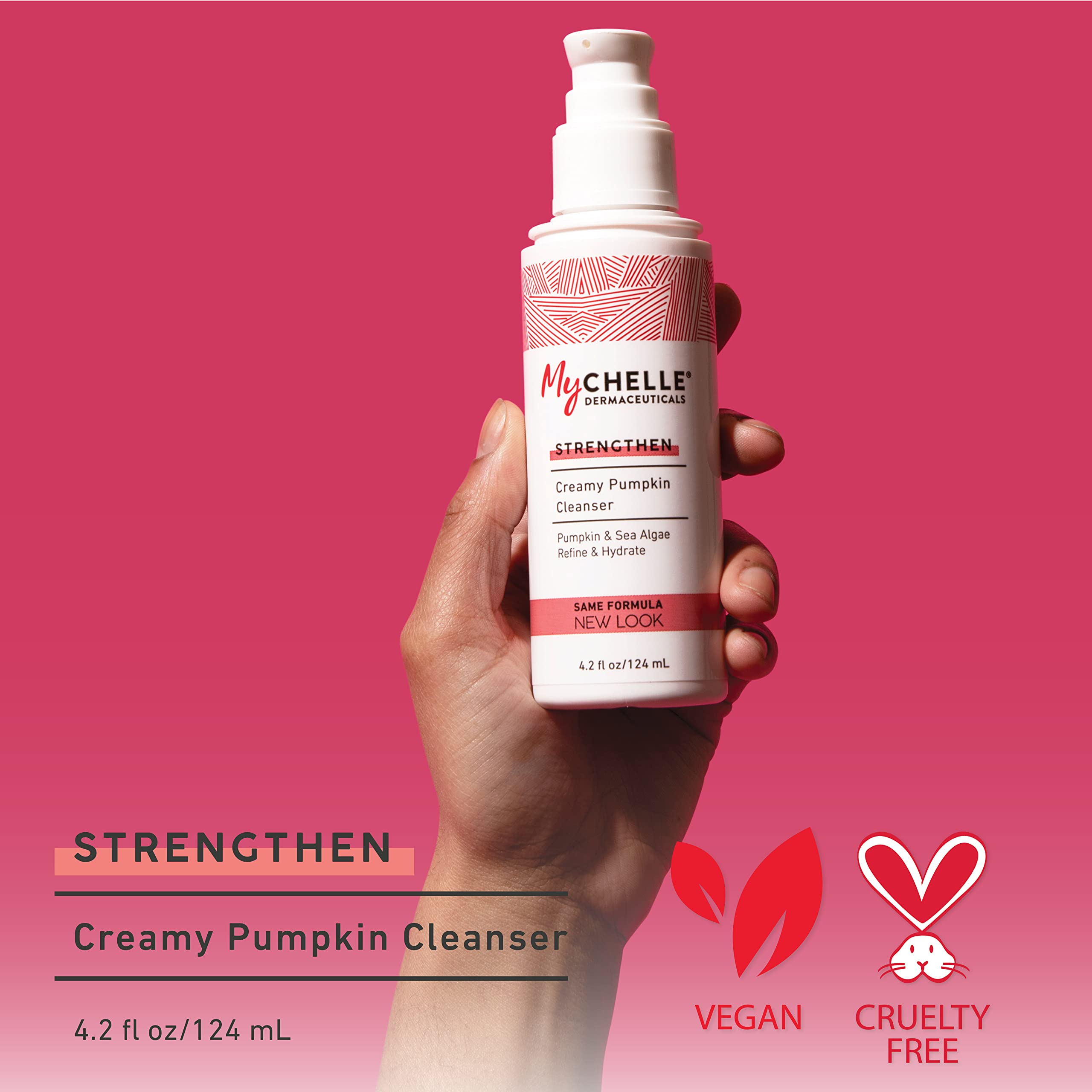 MyChelle Dermaceuticals Creamy Pumpkin Cleanser- Antioxidant-Rich Face Wash, Essential Vitamins Moisturize and Smooth Skin without Redness & Irritation, Sulfate & Paraben Free, 4.2 fl oz